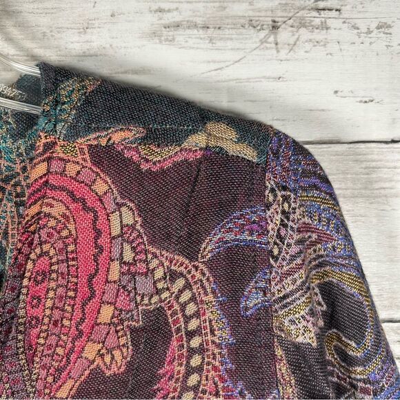 SOFT SURROUNDINGS Paloma Relaxed Jacket Vintage Paisley Rayon S NWT $109 - Picture 7 of 10